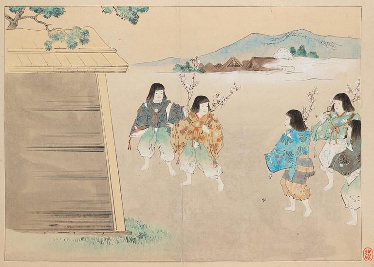 MAKIMONO, Japan, tidigt 1900-tal.