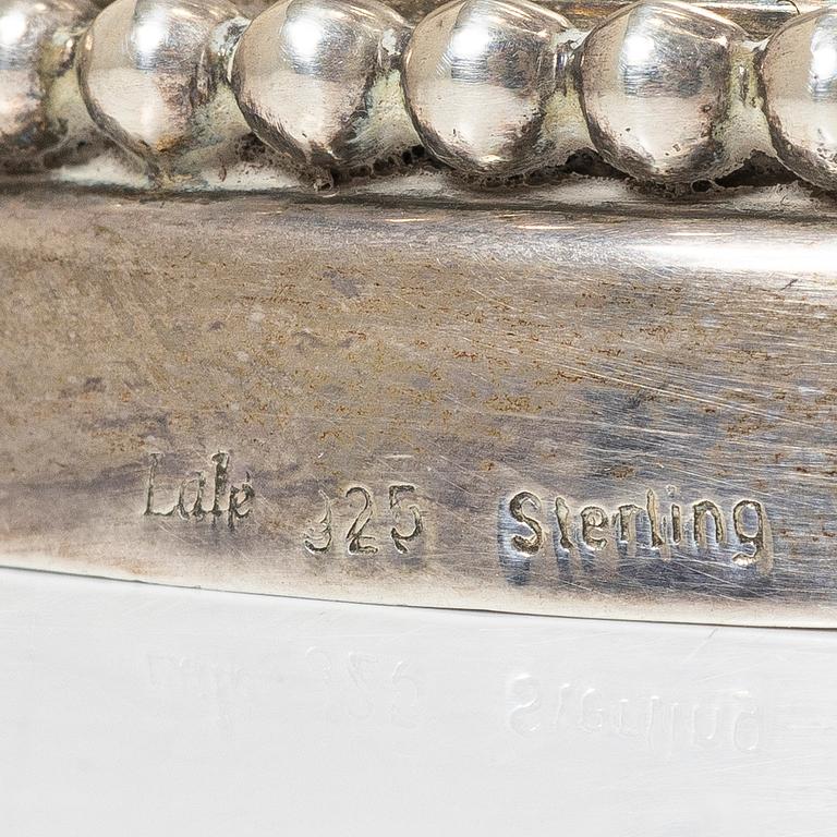 Lale Silverware & Co Ltd, hänkelvas, sterlingsilver, Istanbul, Turkiet, 1900-tal.