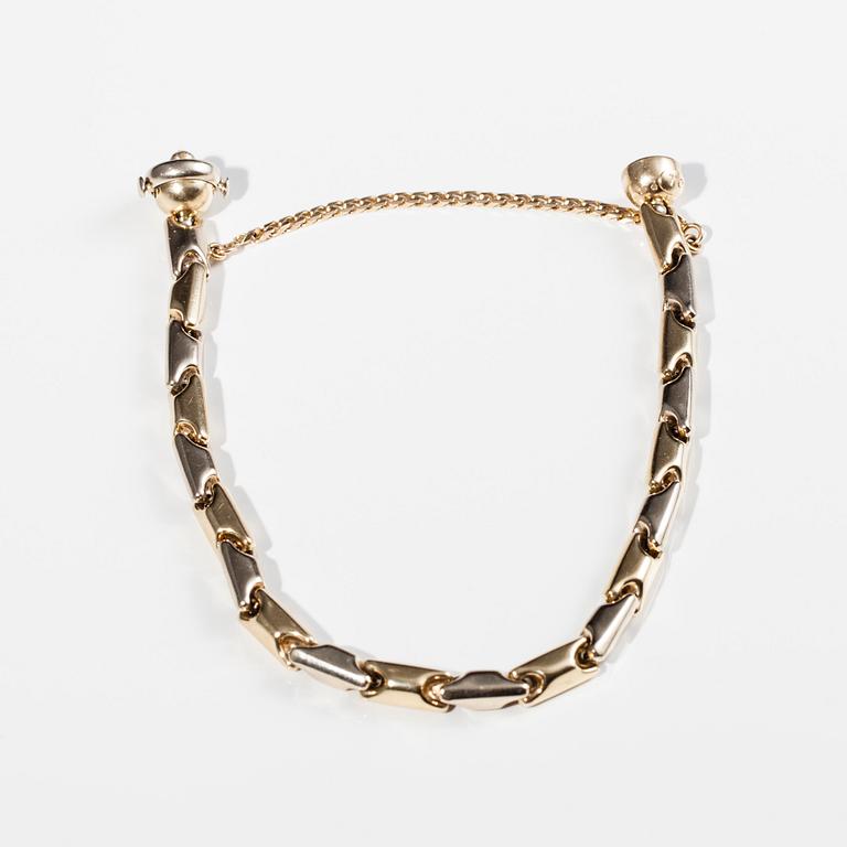 ARMBAND, 14K guld, finska kontrollstämplar 2000. Vikt 13,7 g.