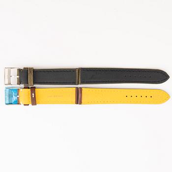 Collection of watch straps, 2 pcs, Breitling.
