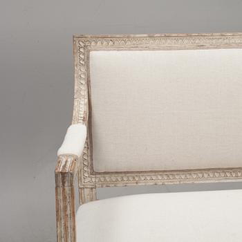 SOFFA, sengustaviansk, omkring 1800.