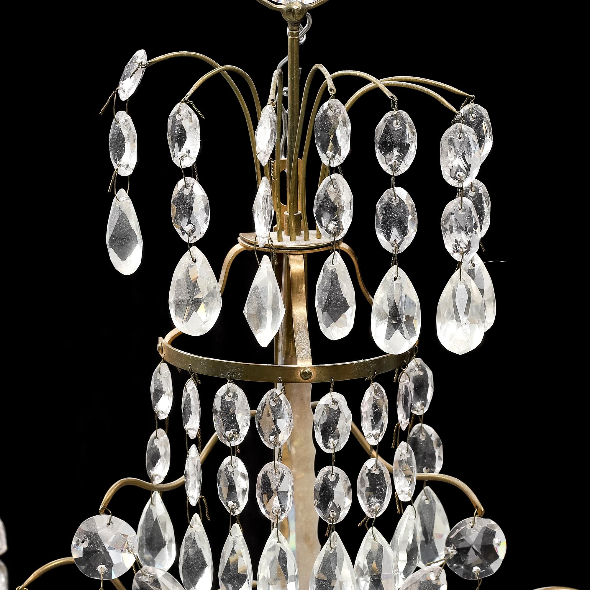 Vägglystrar, för två ljus, ett par, gustaviansk stil, 1900-tal.