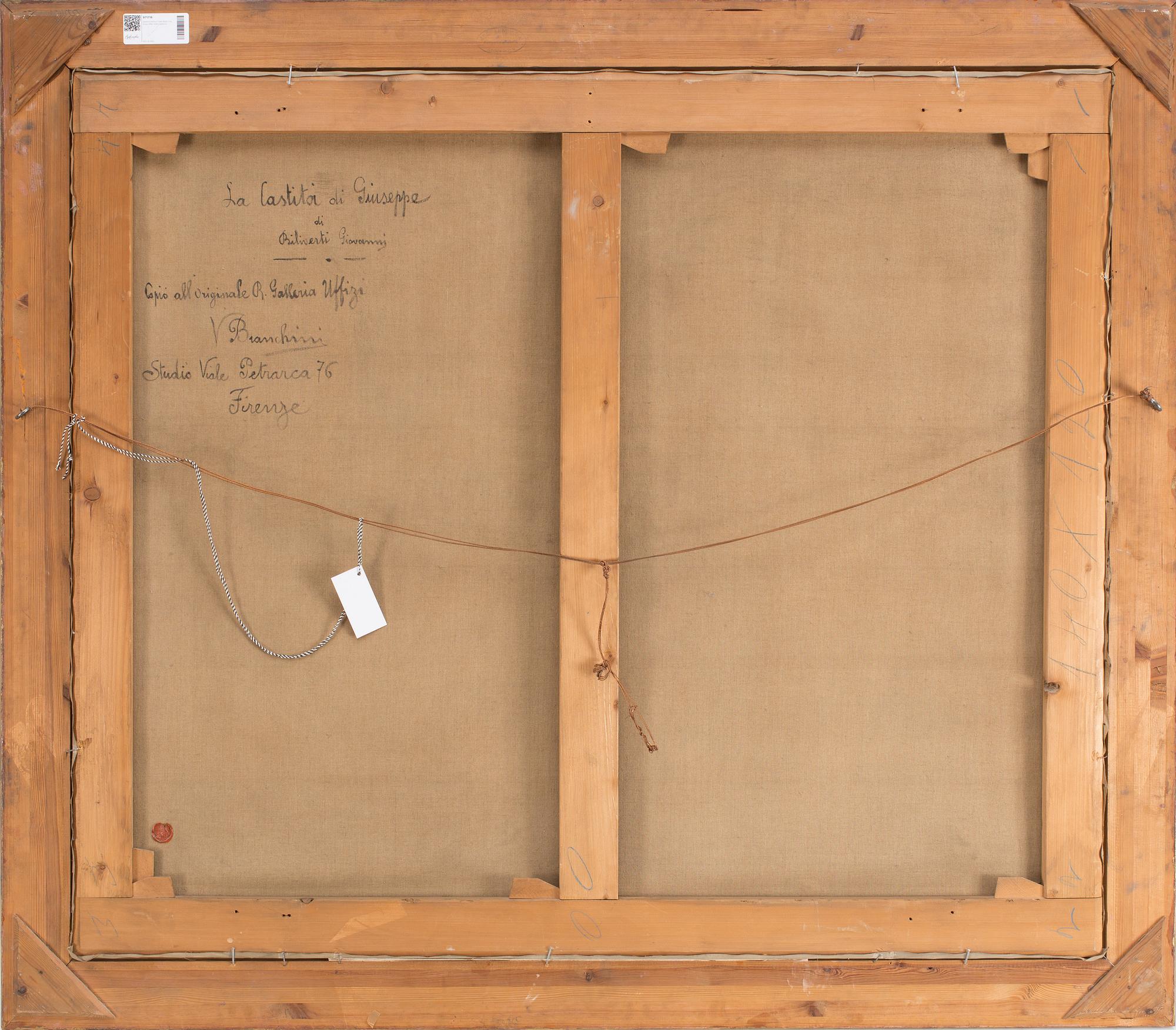 An unknown 19th century artist, copy after an old master.