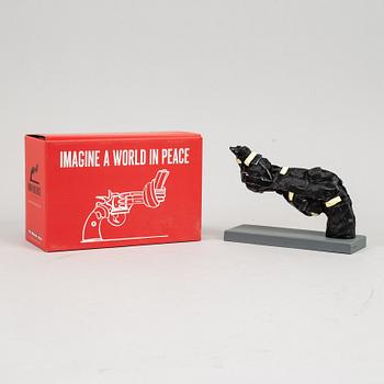 Carl-Fredrik Reuterswärd/ The Non-Violence Project Foundation,  a polyresin sculpture 2017, Certificate numbered 24/30.