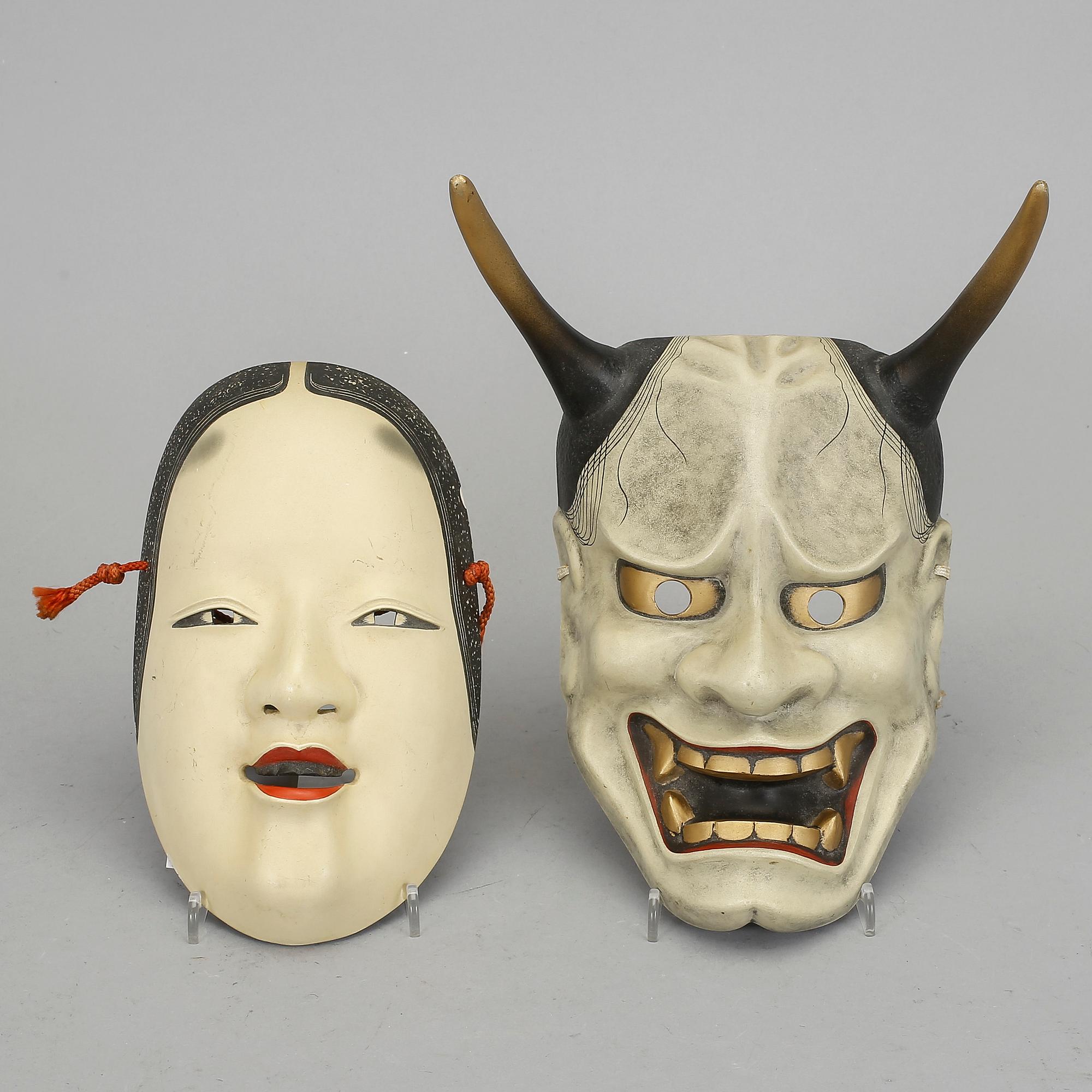 MASKER, 2 st, Japan, 1900-tal.