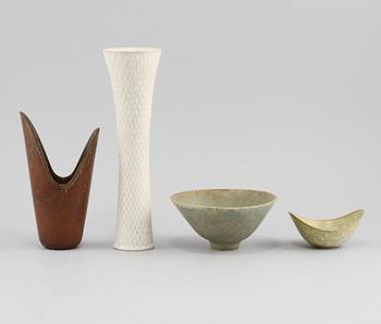 PARTI KERAMIK, 4 delar, C.H. Stålhane och Gunnar Nylund, Rörstrand, 1900-talets andra hälft.