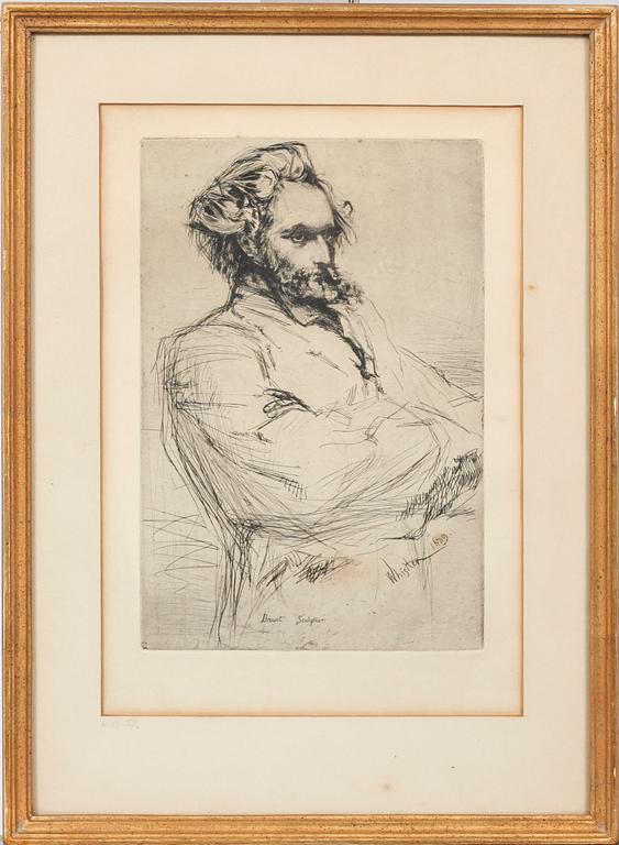 JAMES MCNEILL WHISTLER, etching, signed and dated 1859 on the plate.