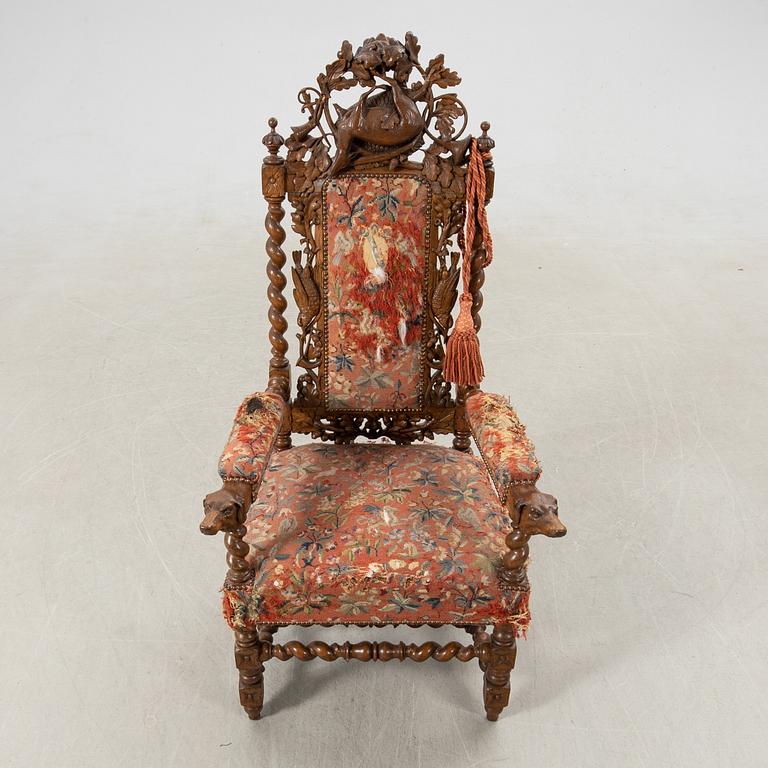 Armchair Baroque style around 1900.
