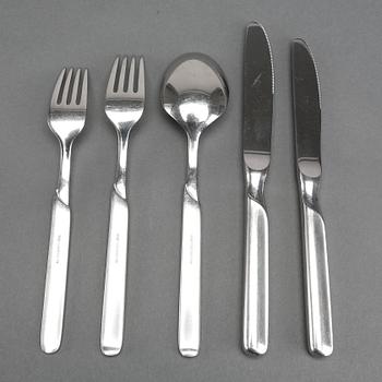BESTICK, 35 delar, "Onda", rostfritt stål, WMF, Württembergische Metallwarenfabrik, Tyskland, 2000-tal.