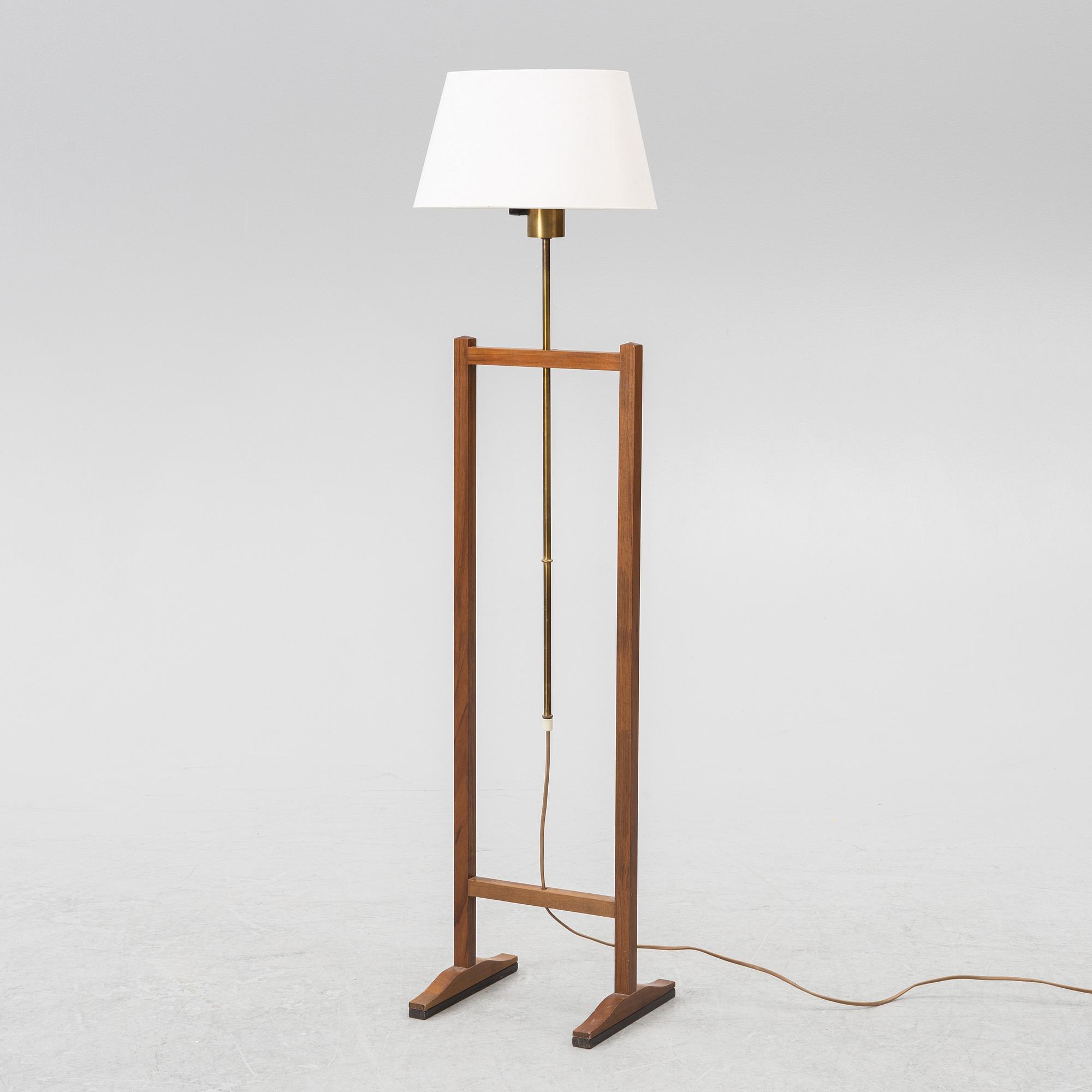 Josef Frank, floor lamp, model G 2548, "The Crutch", Svenskt Tenn.