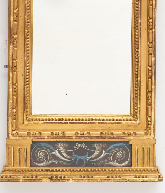 Alate Gustavian mirror, Sweden, around 1800.