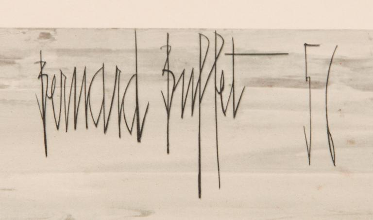 BERNARD BUFFET, offset, printed signature and dating -56.