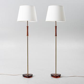 Golvlampor ett par, Nybro Armaturfabrik, 1900-talets andra hälft.