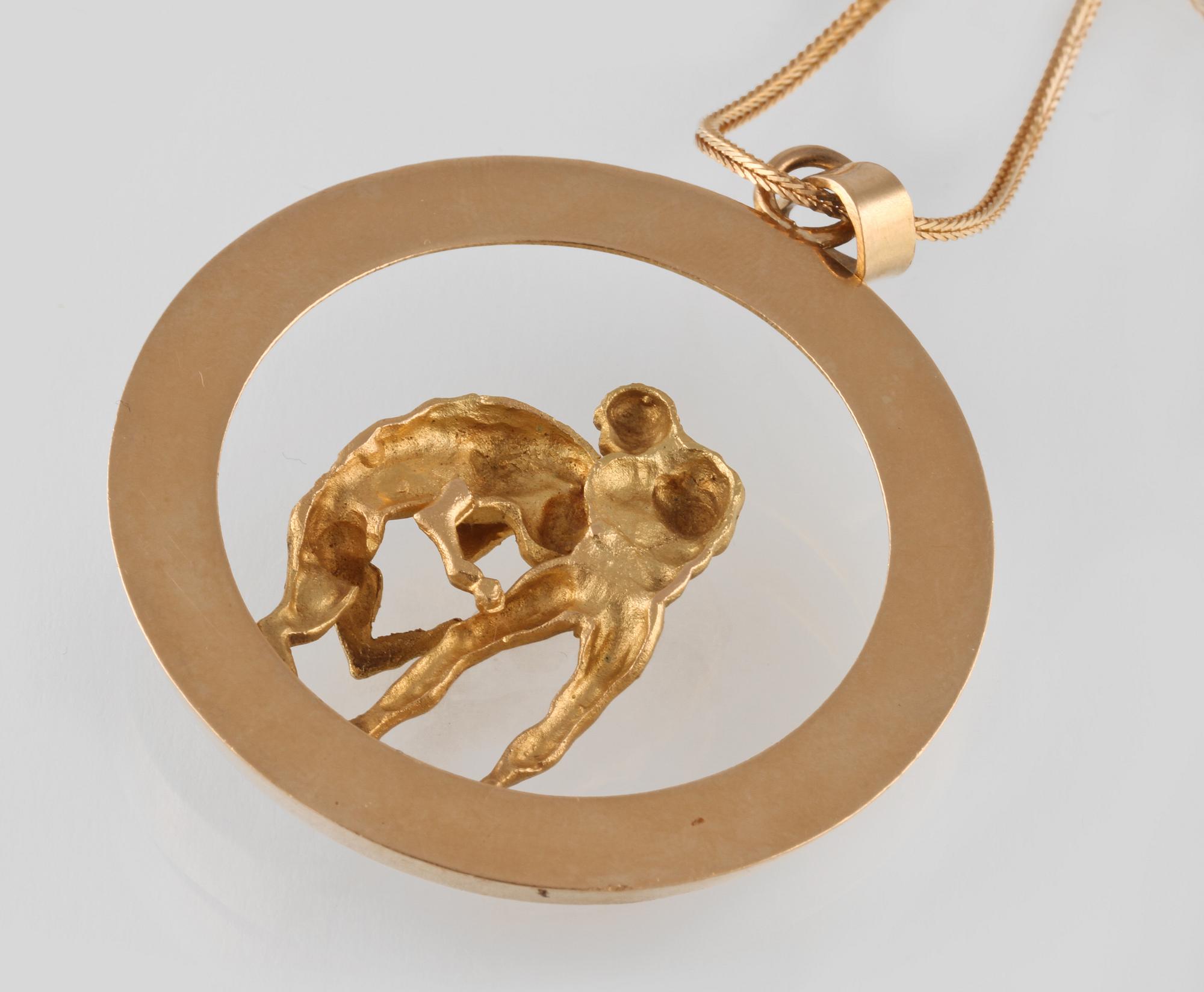 HÄNGE, 18K guld. Vikt 24,3 gram.