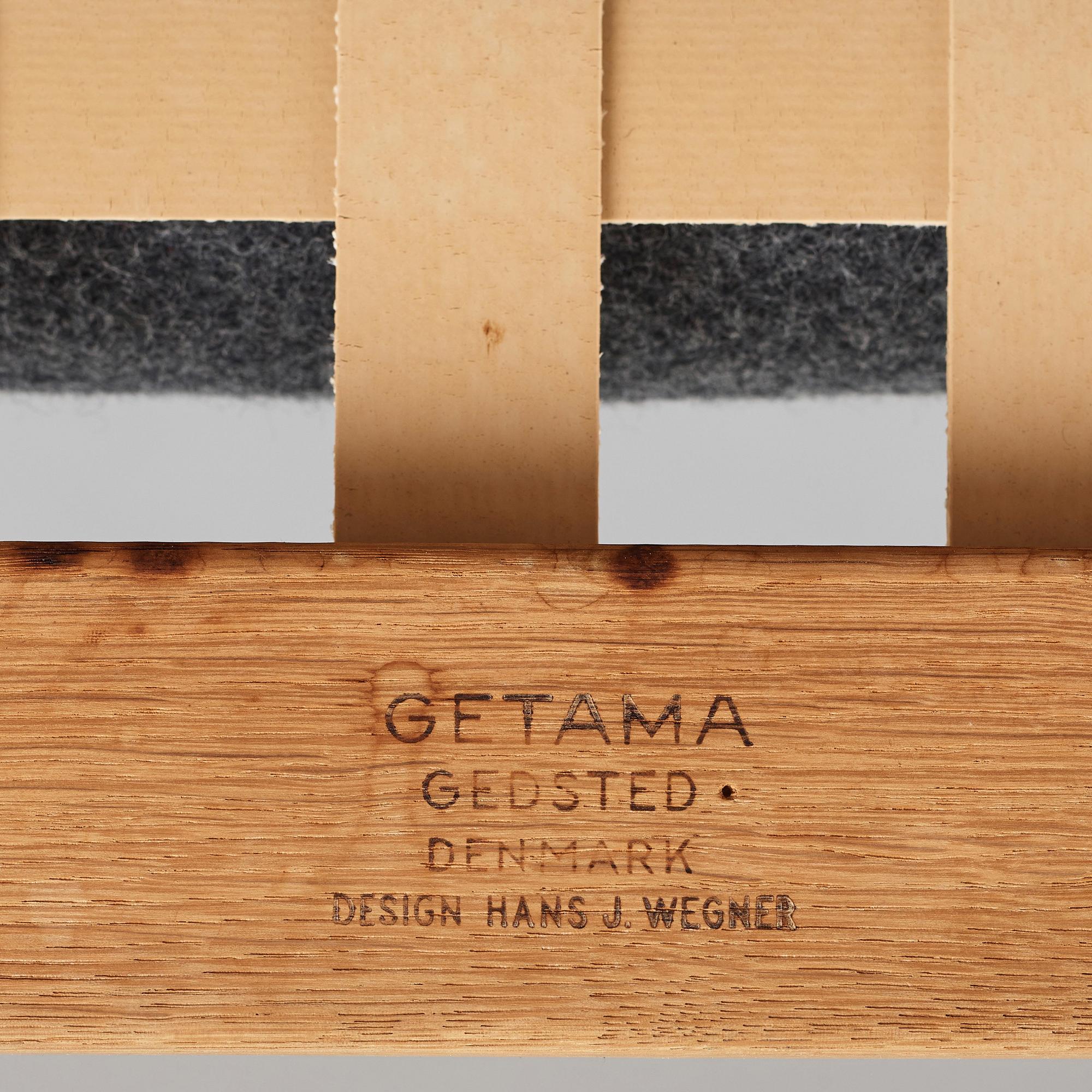 HANS J WEGNER, fåtölj, "GE375", Getama, Danmark, 1970-tal.