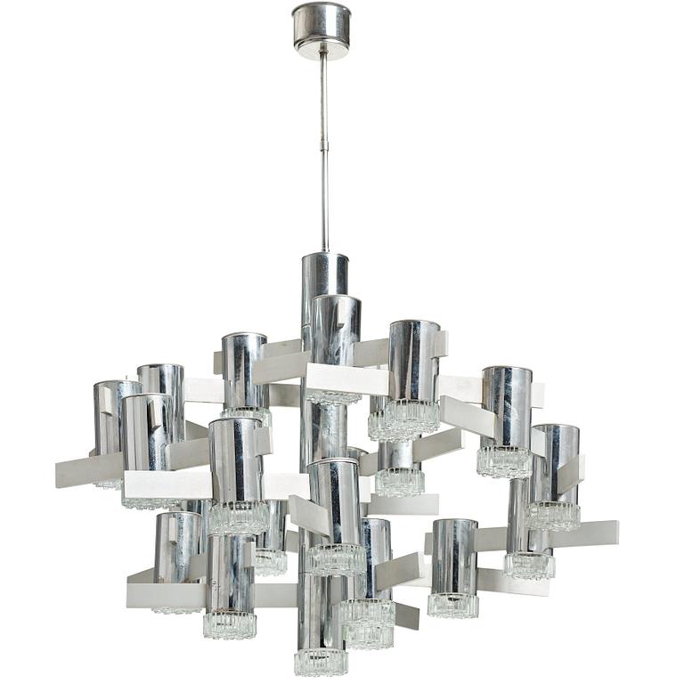 Gaetano Sciolari, a ceiling lamp by Sciolari Lighting, Italy 1960-70's.