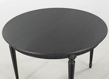 A gustavian style dining table, late 20th century.