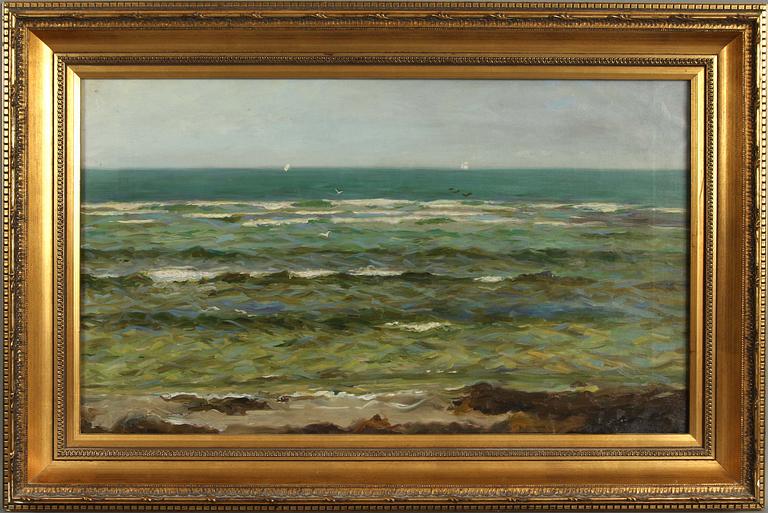 FRITZ KÄRFVE, olja på duk, sign o dat 1908.