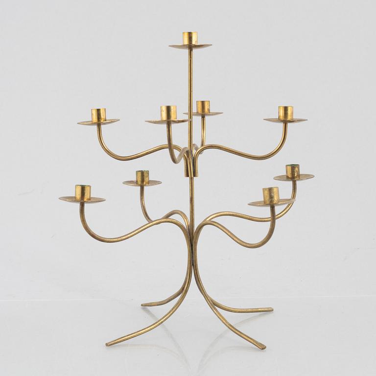 Josef Frank, a brass candelabrum, model 2554, Svenskt Tenn.