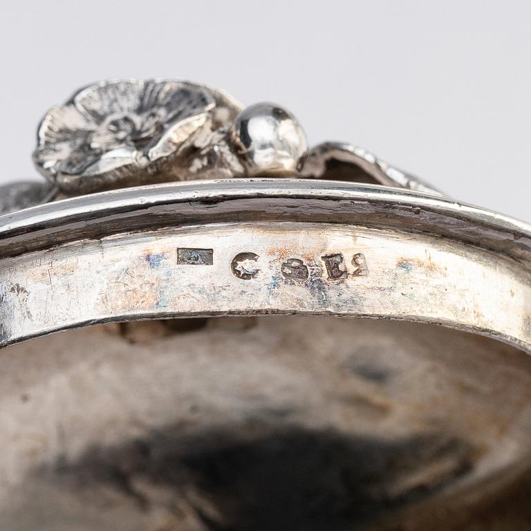 A Swedish Gustavian 18th century silver coffee-pot, mark of Petter Eneroth, Stockholm 1787.