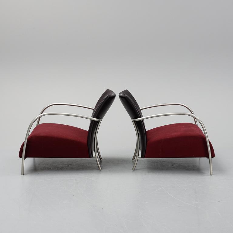 Gijs Papavoine, a pair of "Lomas" easy chairs for Montis.