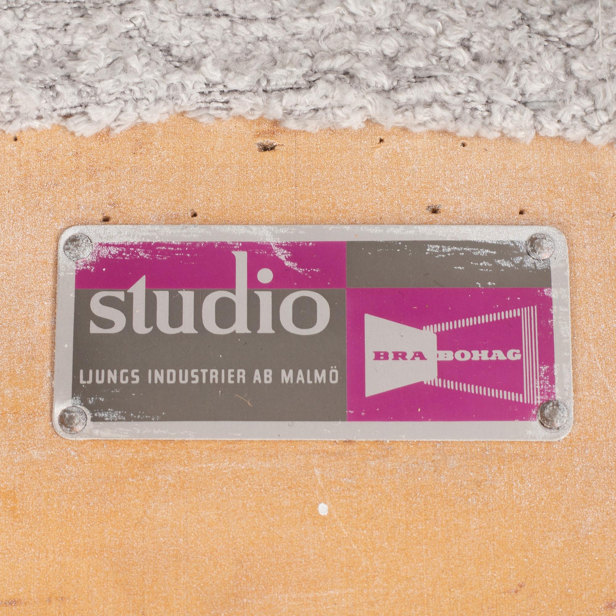 Alf Svensson, an armchair, 'TeVe', Bra Bohag, Studio Ljungs Industrier 1950s.