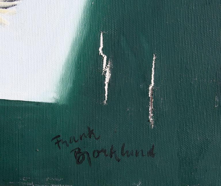 BJÖRKLUND, FRANK. Olja på duk, sign.