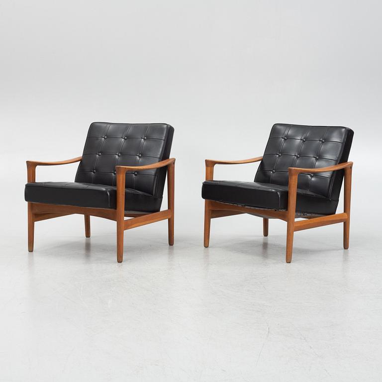 Fåtöljer, ett par, Bröderna Andersson, 1960-tal.