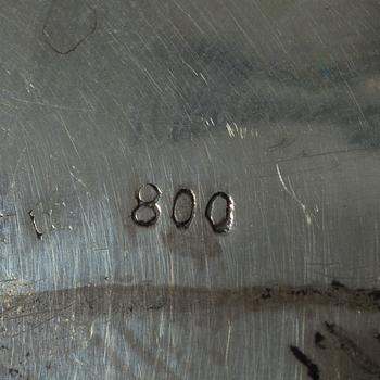 Sockerskål, silver, rokokostil, 1900-tal.