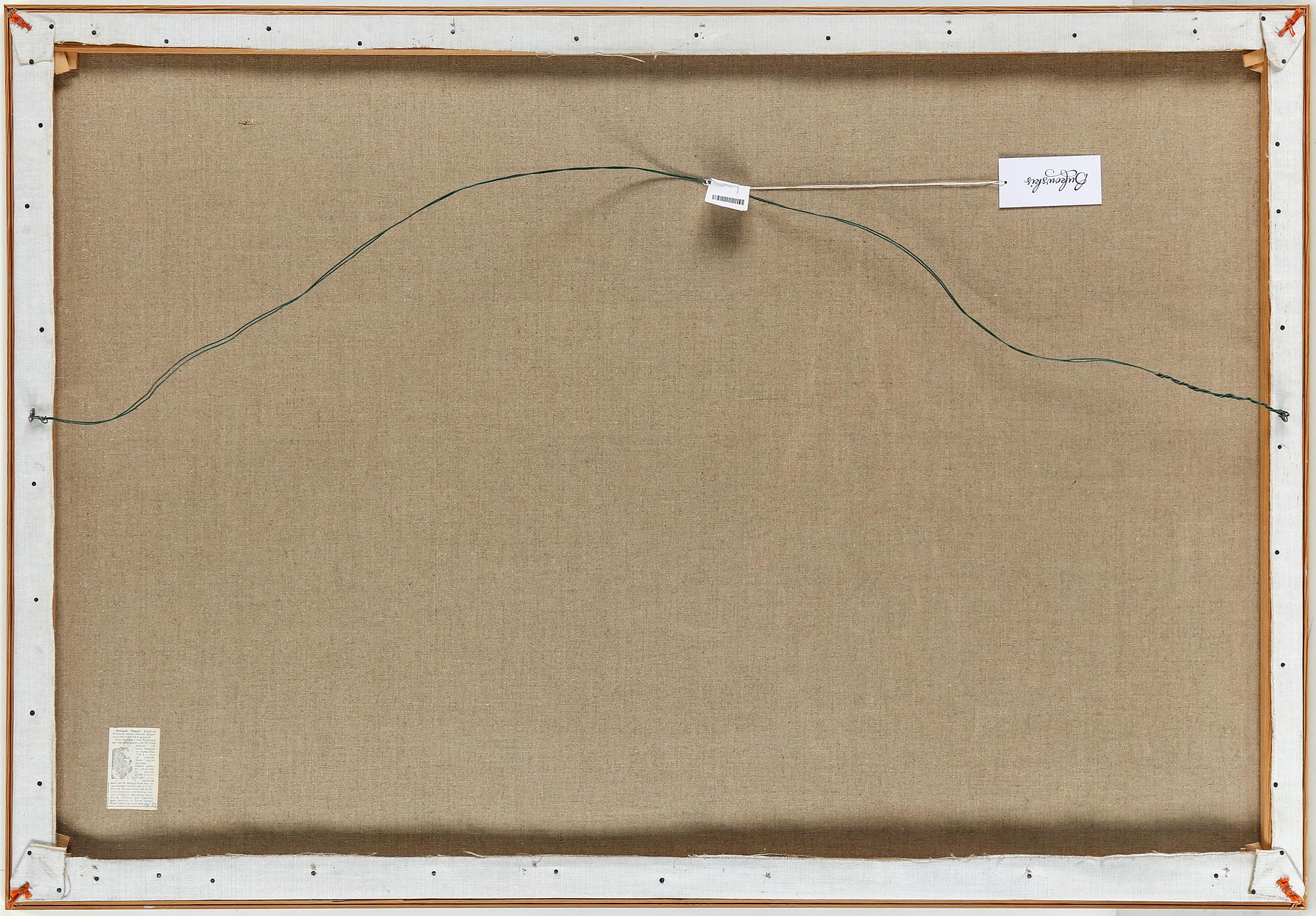 HELMUT MANTEL, oil on canvas, signed.