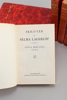 SELMA LAGERLÖF, böcker, 12 band, "Skrifter av Selma Lagerlöf", Albert Bonniers Förlag, Stockholm, 1939.