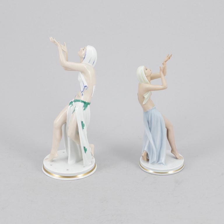 FIGURINER, 2 st, porslin, Rosenthal, Tyuskland.