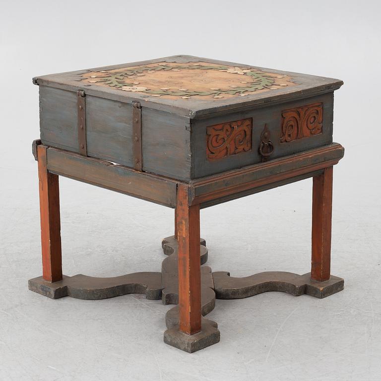 Nattlåda, allmoge, 1600-/1700-tal, daterad 1693.