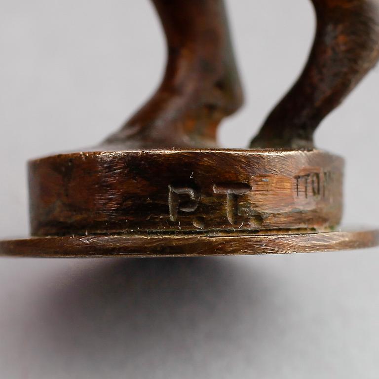 SIGILL/SKULPTUR, brons, gjutarstämpel Otte Meyer, 1900-talets första hälft.