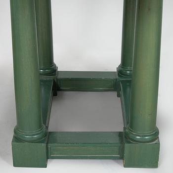 Desk/side table, a chair and a chest of drawers, last quarter of the 20th century.