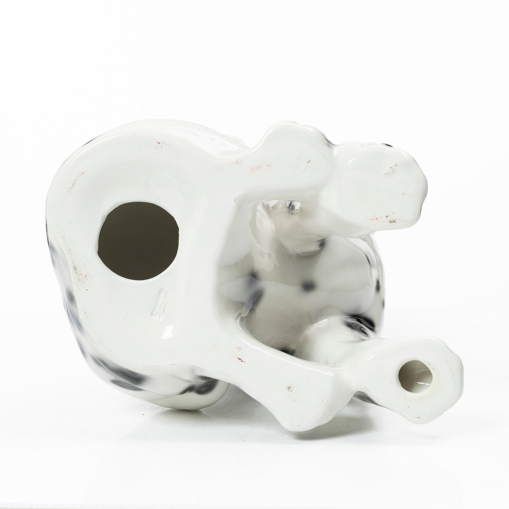 Sculpture, Dalmatian dog, Italy, late 20th century.