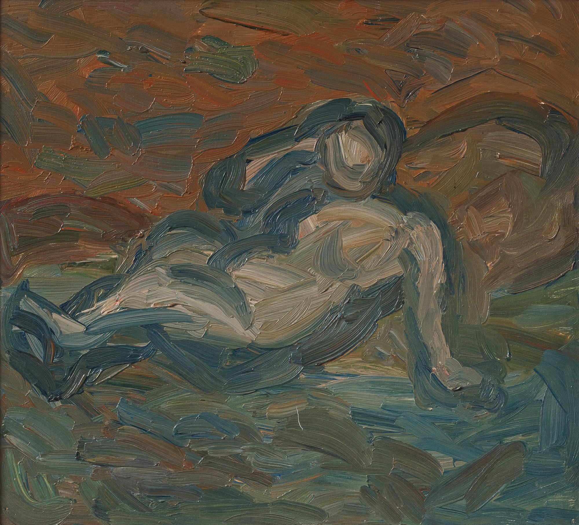 Evert Lundquist, Reclining woman.