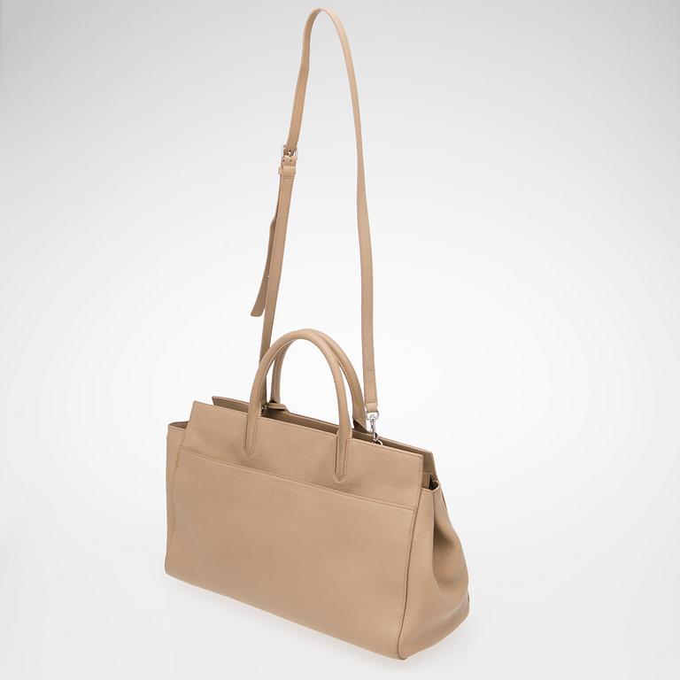 Nude Leather Cabas Rive Gauche Tote Bag.