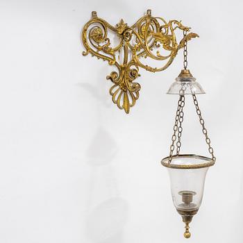 A late 19th century wall lantern.