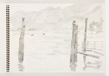 Lotte Laserstein, 4 skissböcker med blyertsteckningar.