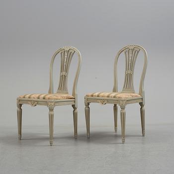 STOLAR, 10 st, gustaviansk stil, 1900-talets mitt.