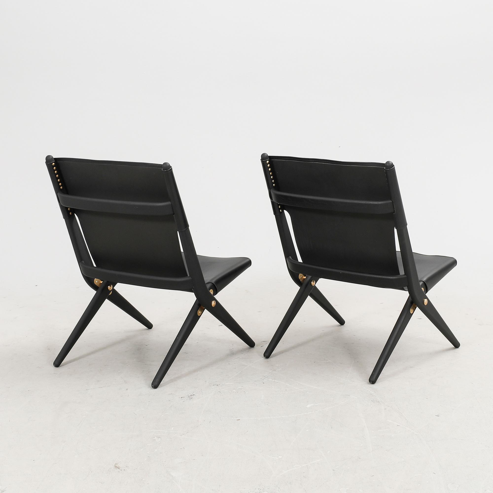 Mogens Lassen, stolar 1 par " Saxe chair", By Lassen 2022.