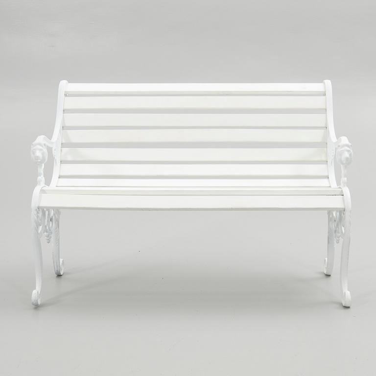 Garden bench, 20th century.