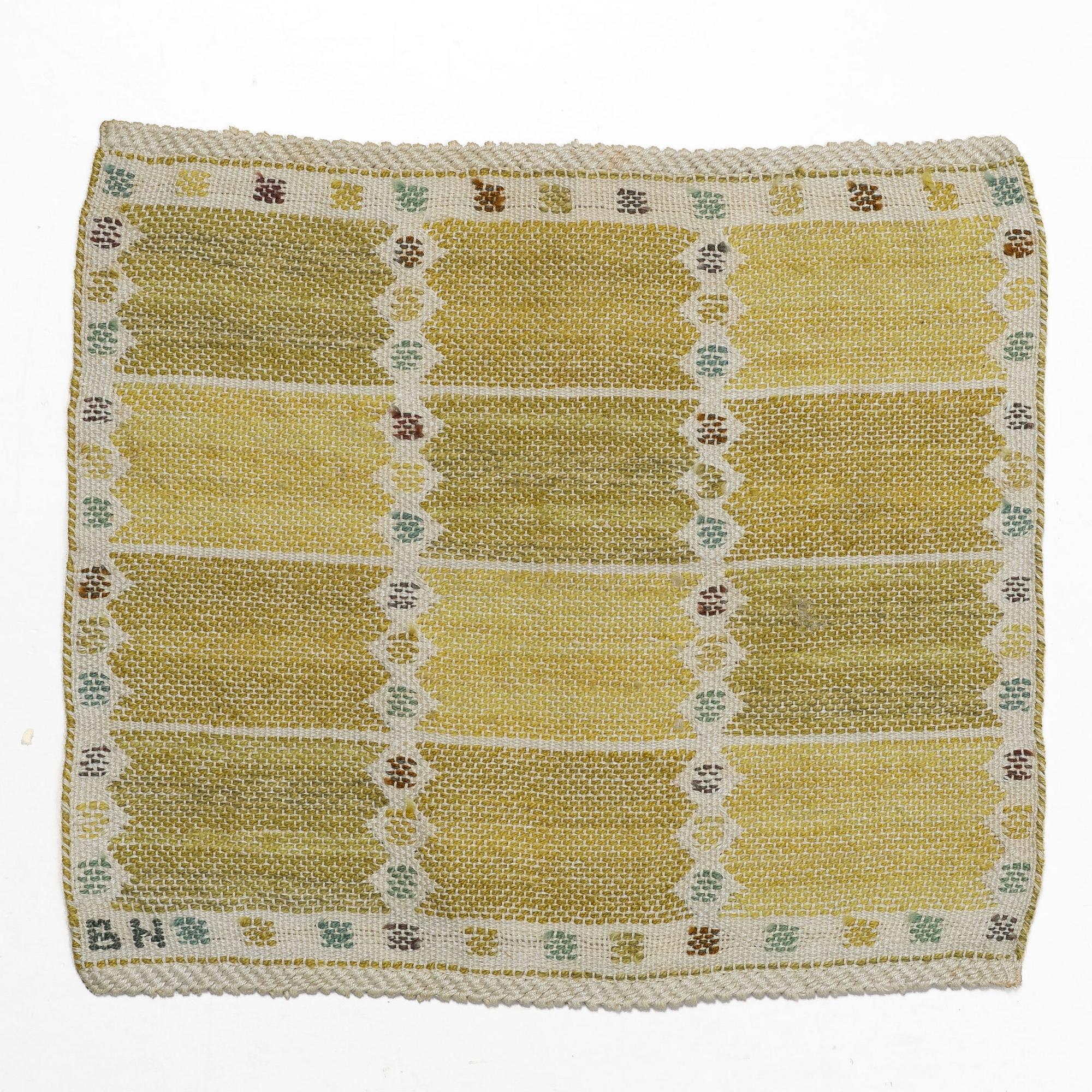 Barbro Nilsson, A "Bladen, gul" textile.