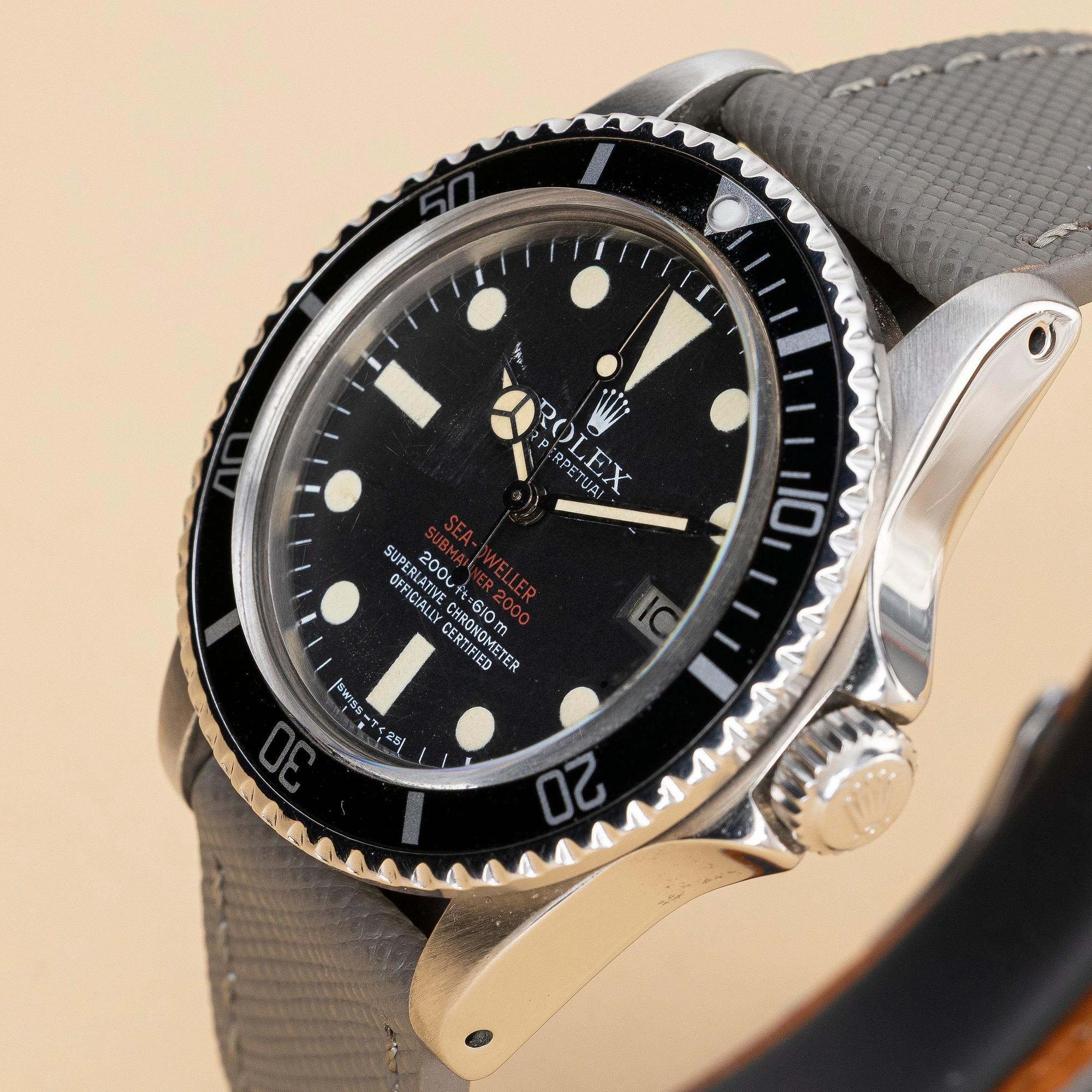 Rolex, Sea-Dweller, "Double Red", Mark III, ca 1973.