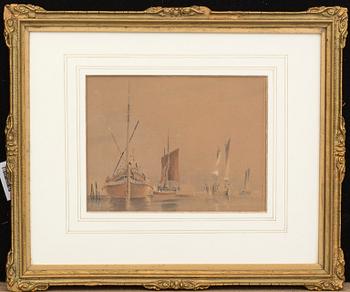 EDOARDO FEDERICO DE MARTINO, water color, askrive, not signed,