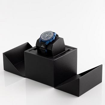 Swatch/Omega, MoonSwatch, Mission to Neptune, kronograf, armbandsur, 42 mm.