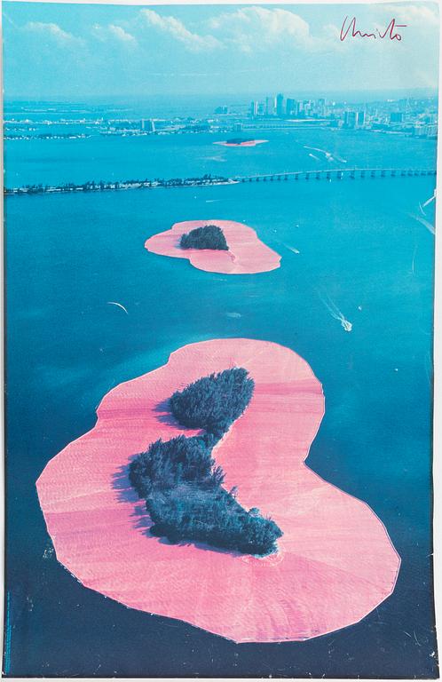 Christo & Jeanne-Claude, "Surrounded Islands (project for Biscayne Bay, Greater Miami, Florida)".