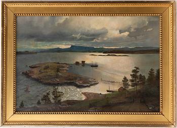 Hans Fredrik Gude. Sandviksfjorden.