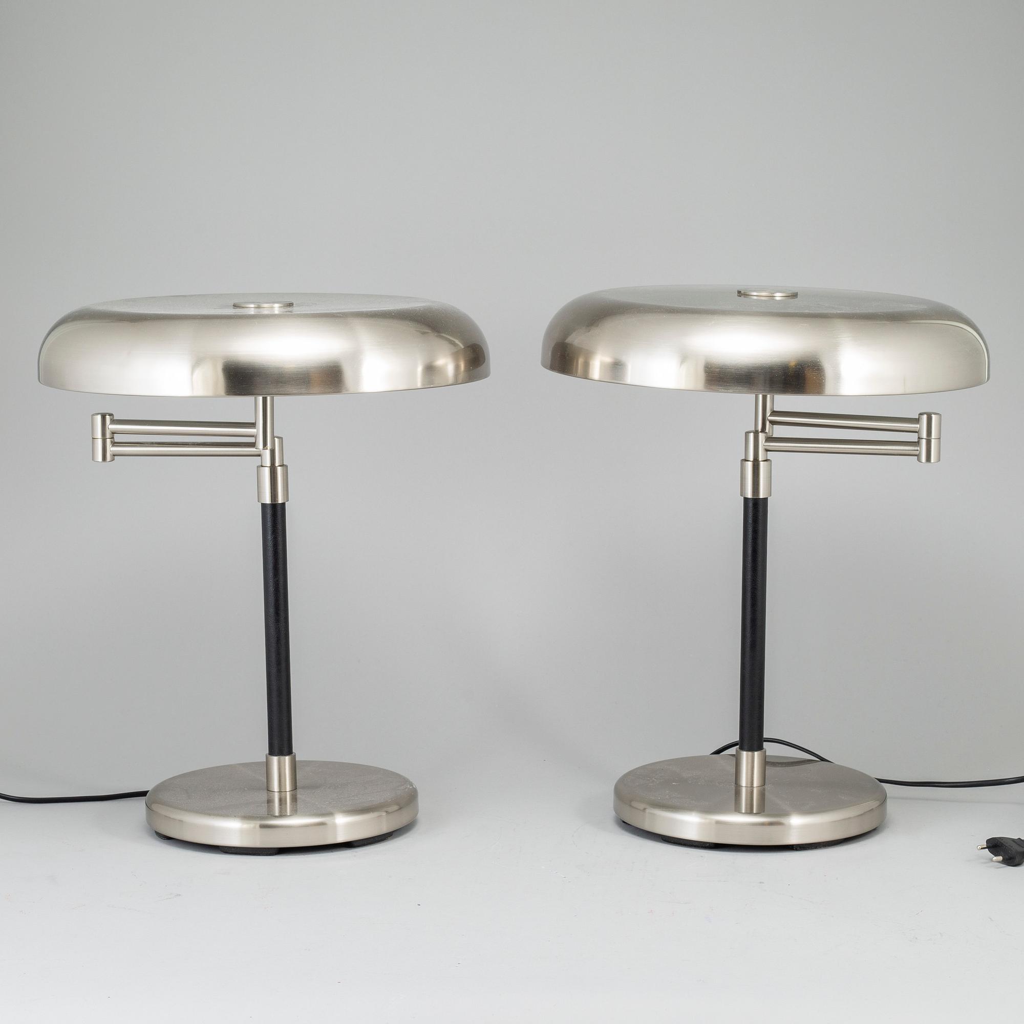 A pair of Ikea 'Grimsö' table lamps.